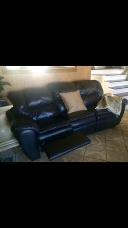 Living room leather set