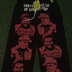 Awful Lot Of Cough Syrup Men's Graphic Print Cotton Sweatpants