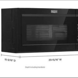 Maytag Over the Range Microwave with Dual Crisp Function in Black