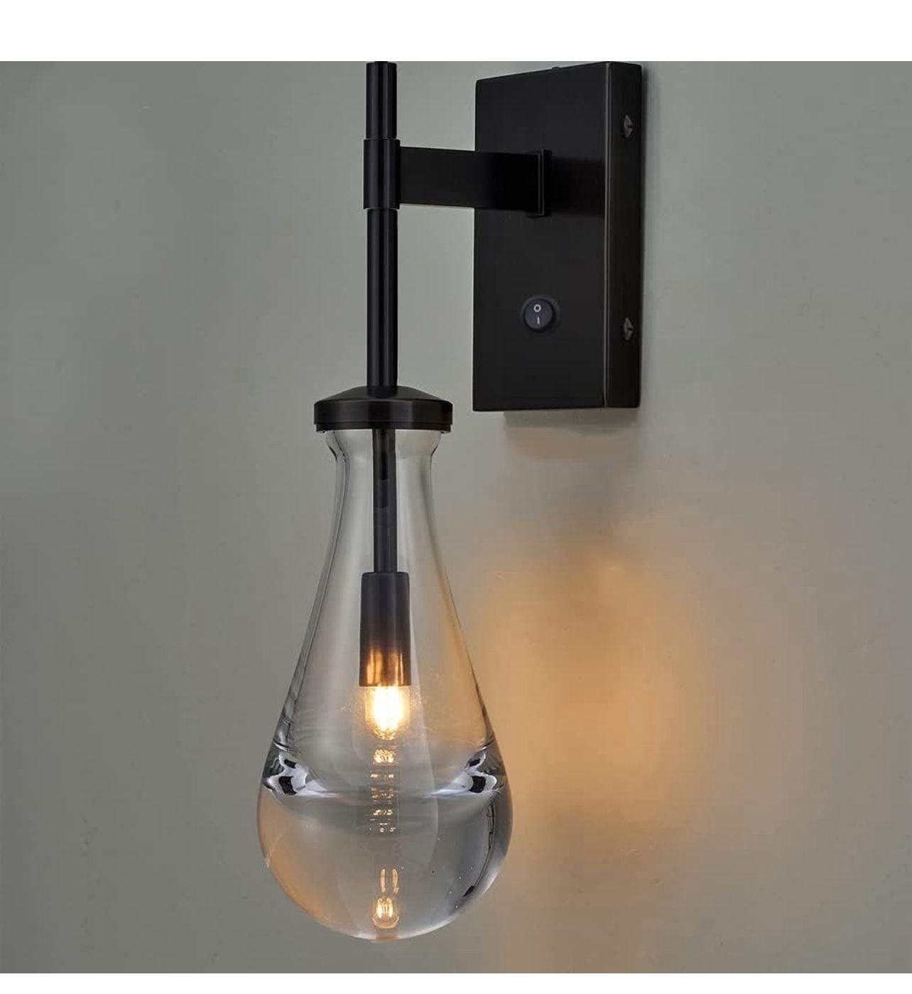 HuisMier Black Wall Sconces, Raindrop Sconces Wall Lighting