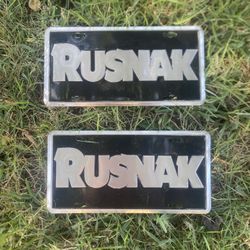 Rusnak License Plate, Vanity Plate
