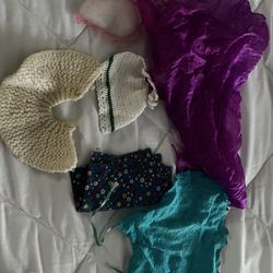Lot Of Vintage Barbie Doll Fabric/items/swatches 1960