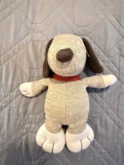 Hallmark Knit Puppy Dog Plush – 9" Brown & Cream
