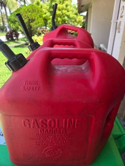 Gas can fuel container jug