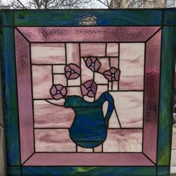 Flower Pot Stain Glass 