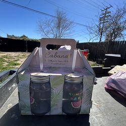 Cabana mason jar sippers