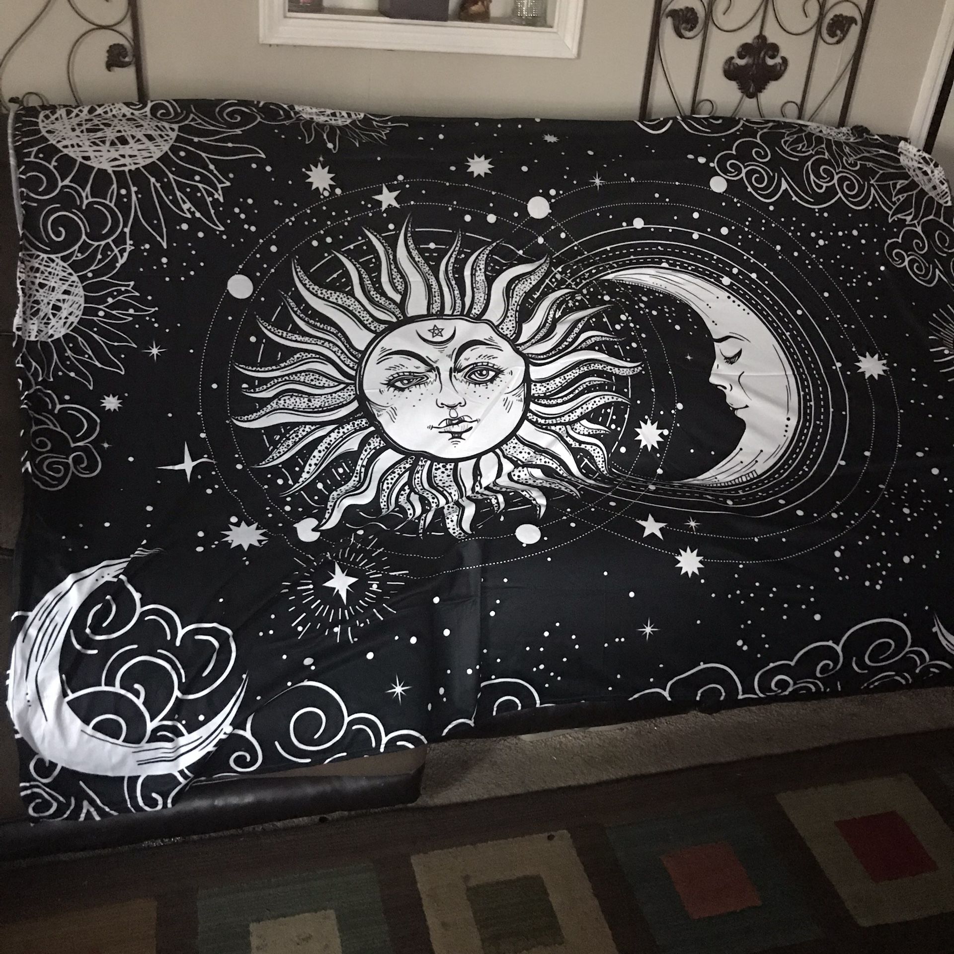 Sun Moon Wall Tapestry 