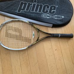 Tennis Prince EXO Hybrid gold 107 Racket & Cover