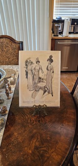 The Delineator Magazine Antique July 1912 Page 1900s  20th Century / Vintage / Picture / Frame / Home / Office / Man Cave / Collectible / Art / Gift /