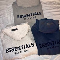 ESSENTIALS HOODIES(FREE CREASE PROTECTORS)