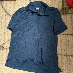 Mens blue polo
