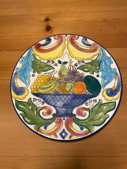 Hand Painted Plate by Ceramar in Spain