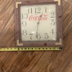 Old Coke Clock, Rounded Glass