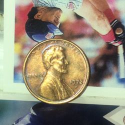 1972 D Lincoln One Cent Penny Doubled 