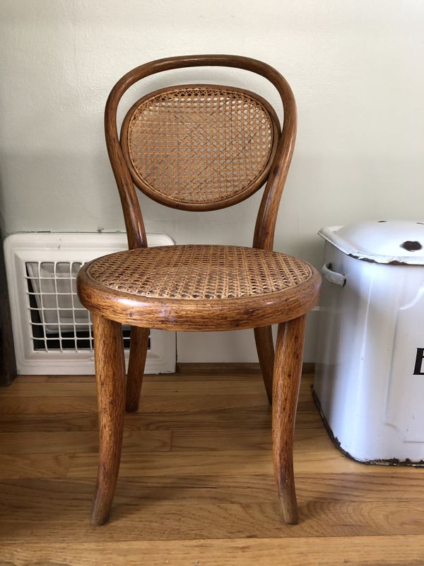 Vintage Signed Thonet Bentwood Youth Doll Cafe Chair For Vintage Signed Thonet Bentwood Youth Doll Cafe Chair For