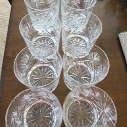 Vintage Cut Crystal Tumblers 