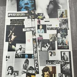 The Beatles White Album Insert Poster/Lyrics Sheet 1968 Original 22x34