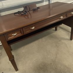 Custom Built Antique Office Desk With Chargers