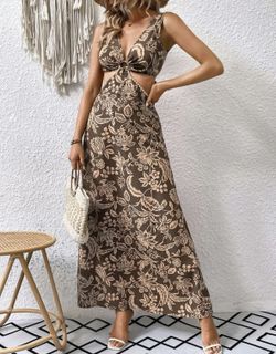 Nude Maxi Dress 