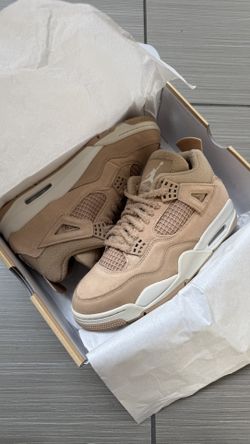 Nike Air Jordan 4 Retro Cozy Girl - Hemp/Light Orewood Brown Women’s Size’s 10.5