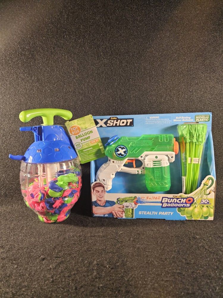 "Summer Fun" Xshot w/30 balloons & Balloon Pump w/400 balloons ⭐️NEW-IN-PKG ⭐️