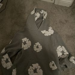 Denim Tear Hoodie grey