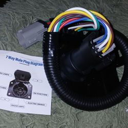 7 Way Male Plug  New