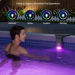 Pool Light - Solar Wireless 10-Color 4-Mode LED  Remote By PoolHacker