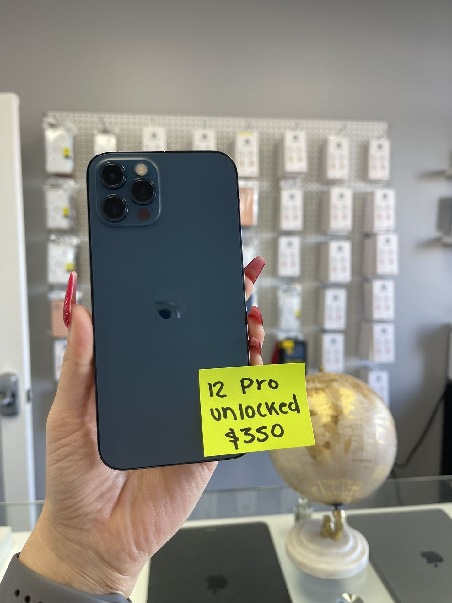 iPhone 12 Pro, Unlocked, 128 Gb, Available Colors, With Warranty $350