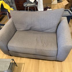 Gray loveseat