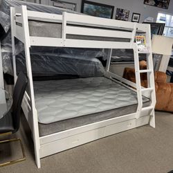 Twin Over Full Bunk Bed! ✅❤️ Easy Financing! 