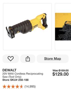 Dewalt Reciprocating Saw. 