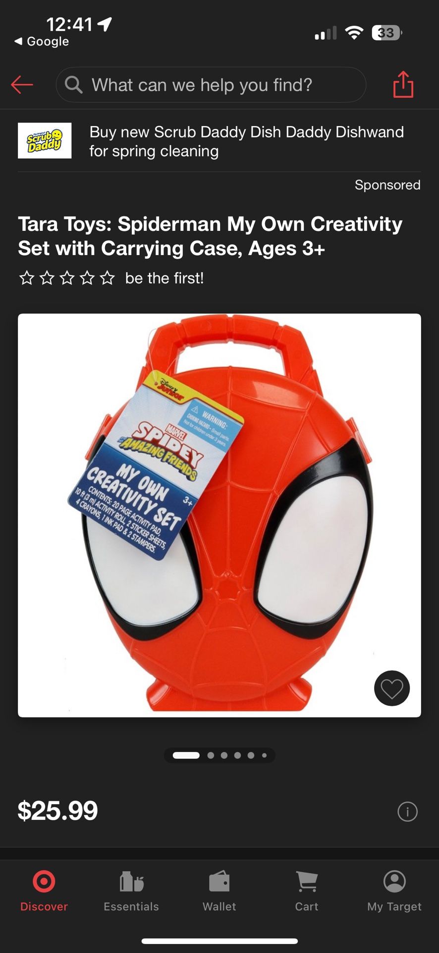 Spider Man Creativity Set