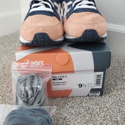 Asics x Kith Gel-Lyte V Salmon Toe Size 9.5