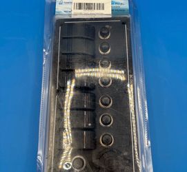 Amarine-made 8 gang aluminum LED rocker & circuit breaker waterproof marine