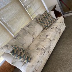 Clean Sleeper Sofa And Free Side Table 