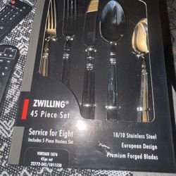 Zwilling Silver Wear 45 Pieces 