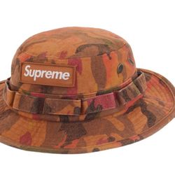 SUPREME WASHED CANVAS BOONIE BUCKET HAT