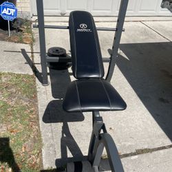Bench With Wheights 