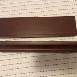 Brown Floating Shelves X2
