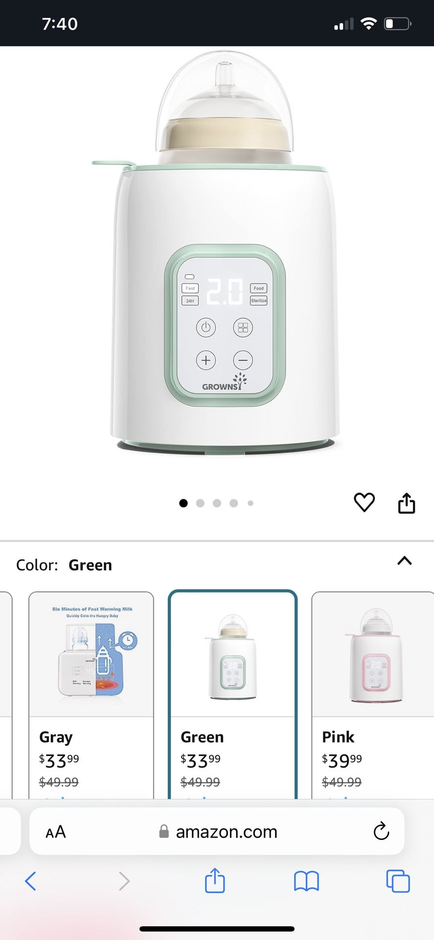 8 In 1 Bottle Warmer 