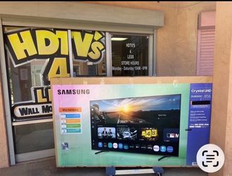 85 TV Samsung smart 4K HDTV 120 Hz $55 down on financing free delivery six month warranty