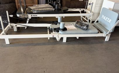 86" Foldable Reformer Pilates Machine for Home Use, with Dual Resistance- Springs and Cords, Pilates Equipment for Home Workouts with Jump Board, Up t