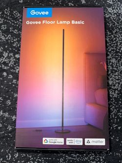 Govee RGBICW Smart Floor Lamp Basic Black $120 Retail NEW IN BOX LED Lights