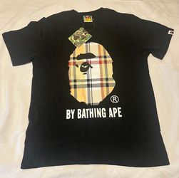 Black Burberry Bape Shirt