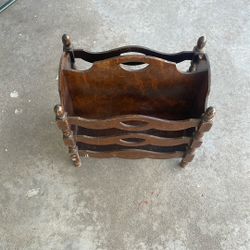 Vintage Couchside Magazine Holder