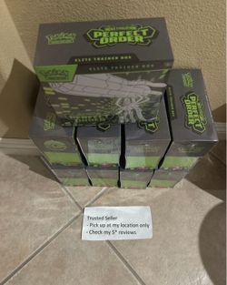 $65 each - Pokemon TCG Perfect Order Elite Trainer Box ETB New Sealed