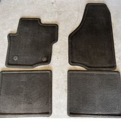 12-16 Ford F250 Super Duty Crew Cab Carpet Black Front Rear Floor Mats 