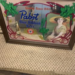 Pabst Blue Ribbon Mirror Sign