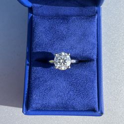 3.03ct Lab Diamond Engagement Ring – IGI – Platinum Tacori – Like New